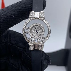 Full-set Chopard limited-edition happy diamonds watch